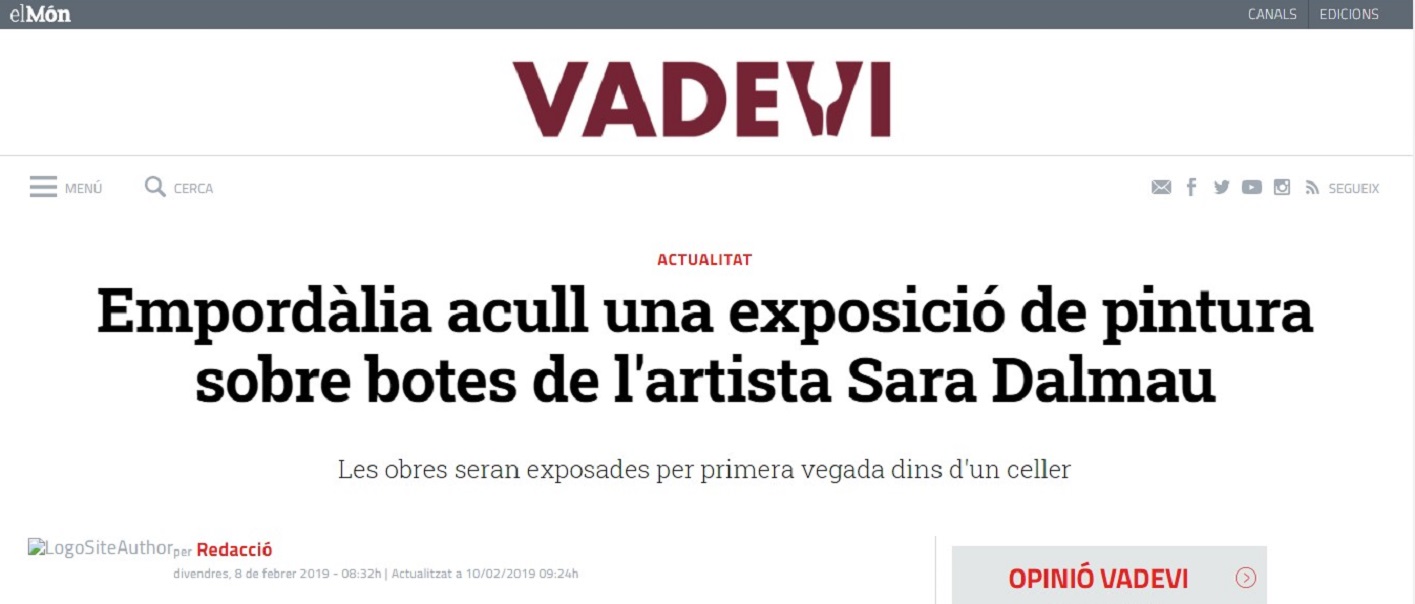 Sara Dalmau a "Vadevi" - 08/02/2019 gabinete de prensa