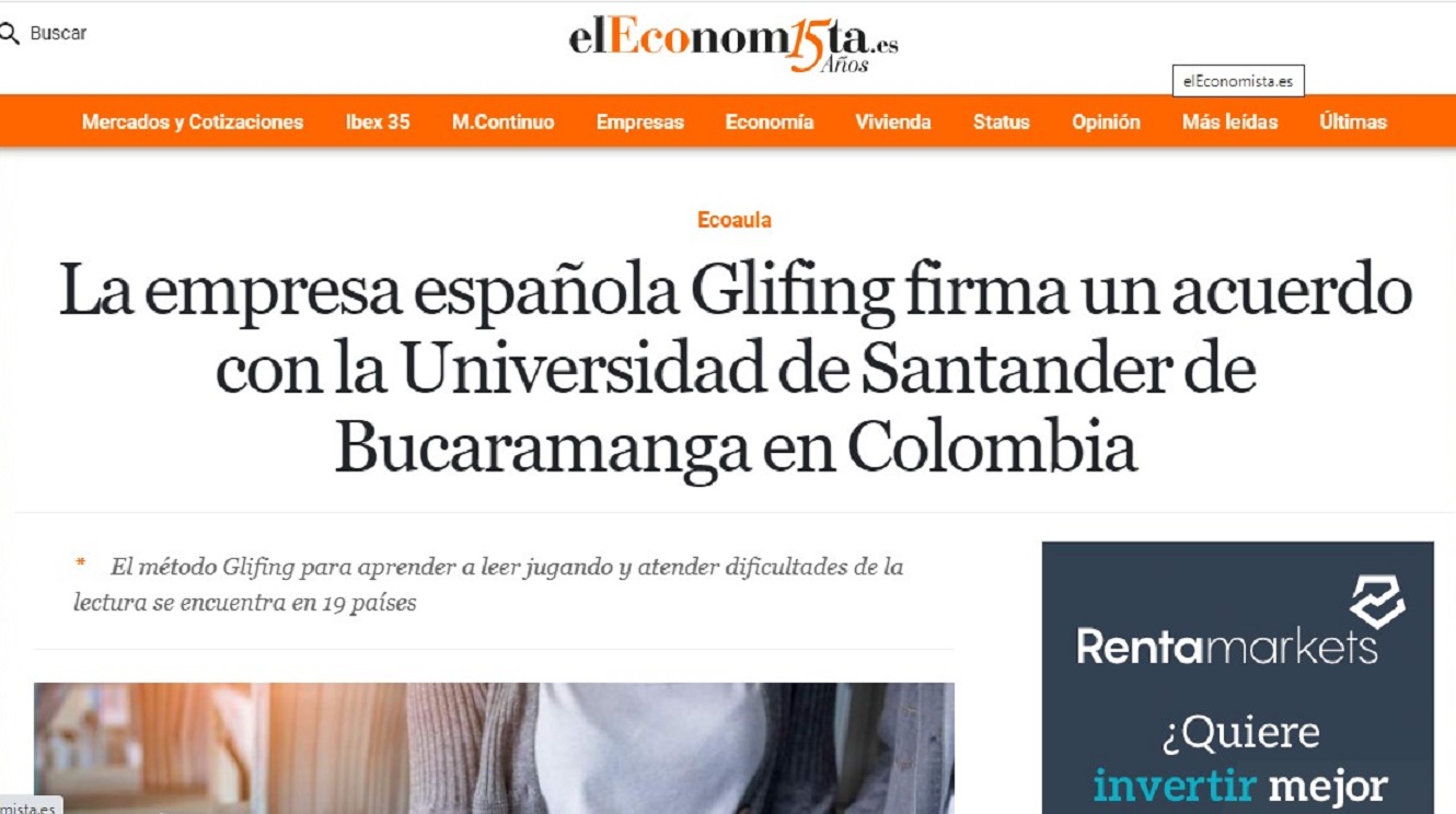 Glifing a "El Economista" - 25/03/2021 gabinete de prensa