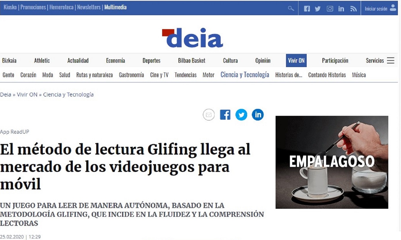 Read Up by Glfing en Deia, Noticias de Bizkaia - 25/02/2020 gabinete de prensa
