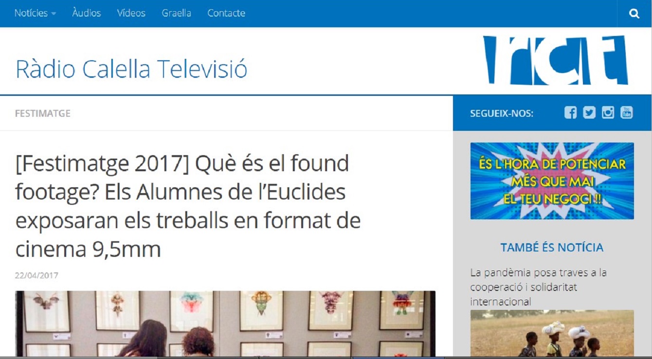 Festimatge en Radio Calella Televisión -22/04/2017 gabinete de prensa